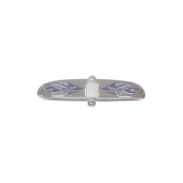 Rear View Mirror Chrome (Blue Flame) Fits