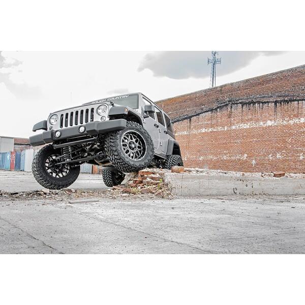 4in Suspension Lift Kit with Vertex Reservoir Shocks for Jeep Wrangler Unlimited JK 2007-2018 - Image 4