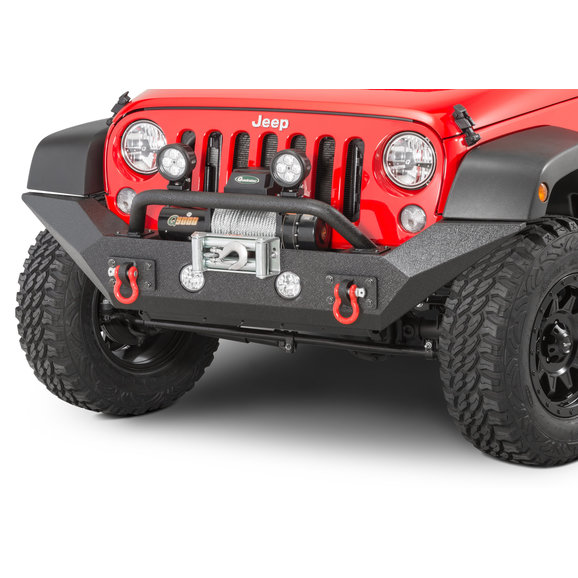 spartan front bumper with high clearance ends and overrider for jeep wrangler jk 2007-2018