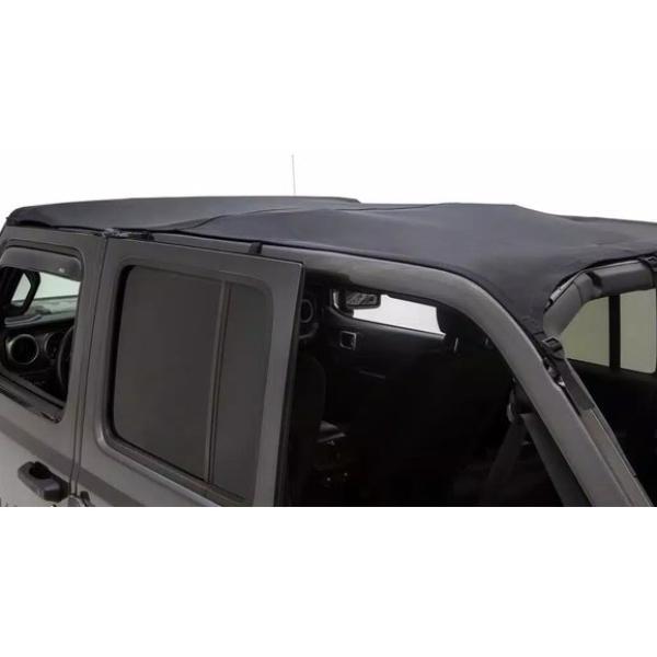 Savannah Brief Top in Black Diamond Sailcloth for 20-22 Jeep Gladiator JT