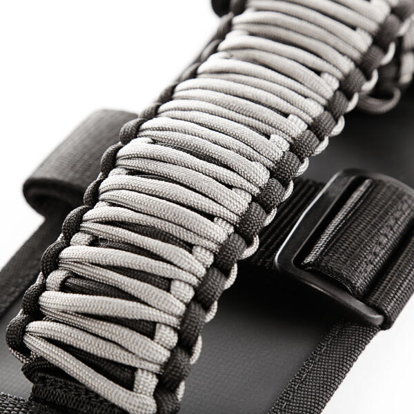 Paracord Grab Handles in Gray for Jeep Wrangler and Gladiator JT 1997-2023 - Image 6