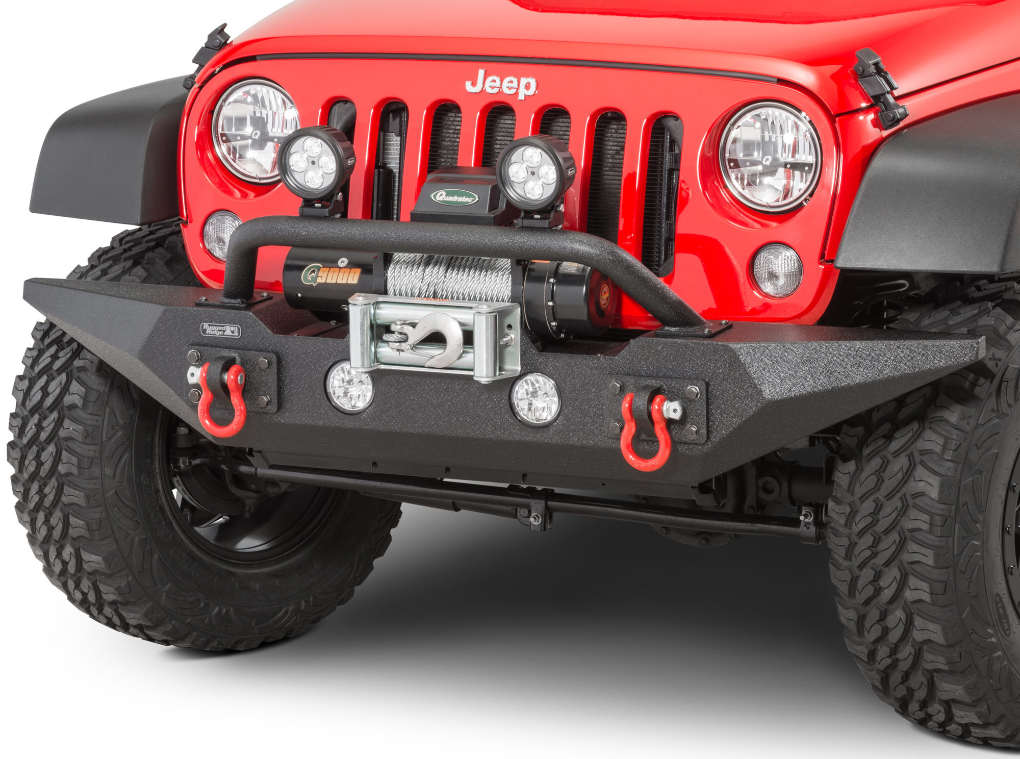 Spartan Front Bumper with Overrider for Jeep Wrangler JK 2007-2018