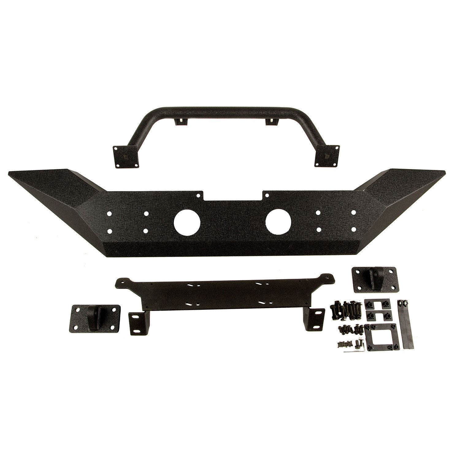 Spartan Front Bumper with High Clearance Ends and Overrider for Jeep Wrangler JK 2007-2018 - Image 8