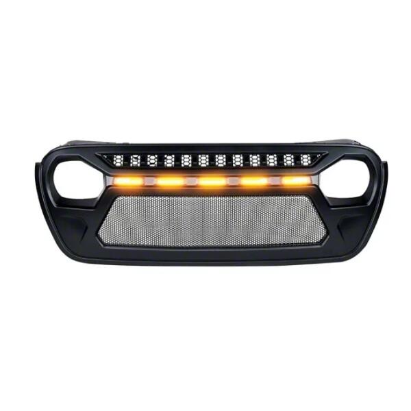 Dragon Mesh Grille With Led For 2018-UP Jeep Wrangler JL and 2020-UP Gladiator JT - Image 2