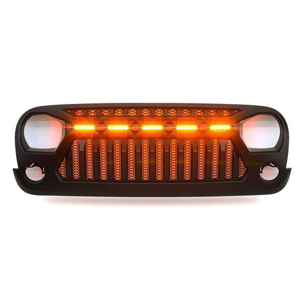Dragon Grille with Led for 2007-2018 Jeep Wrangler JK - Image 2