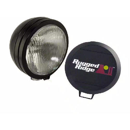 round off-road light 5" single light black steel for jeep wrangler jl 2018