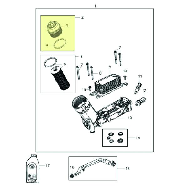 Cap-Oil Filter Housing For 18-Up Jeep Wrangler JL - Image 2