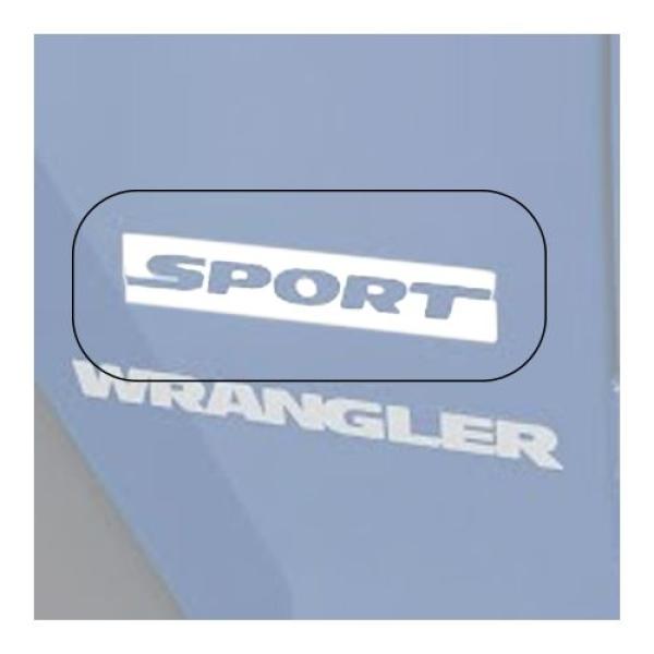 Sport Decal Silver 2007-2016 Jeep Wrangler JK & Wrangler Unlimited JK