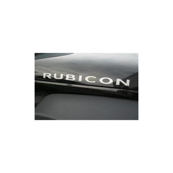 Rubicon Decal Silver 2007-2016 Jeep Wrangler JK & Wrangler Unlimited JK