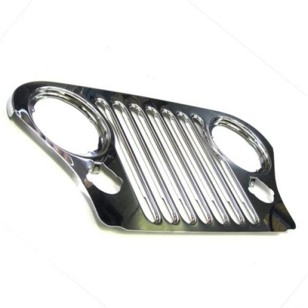 Grill Overlay Chrome 1955-1986 Jeep CJ5 CJ7 CJ8 Scrambler