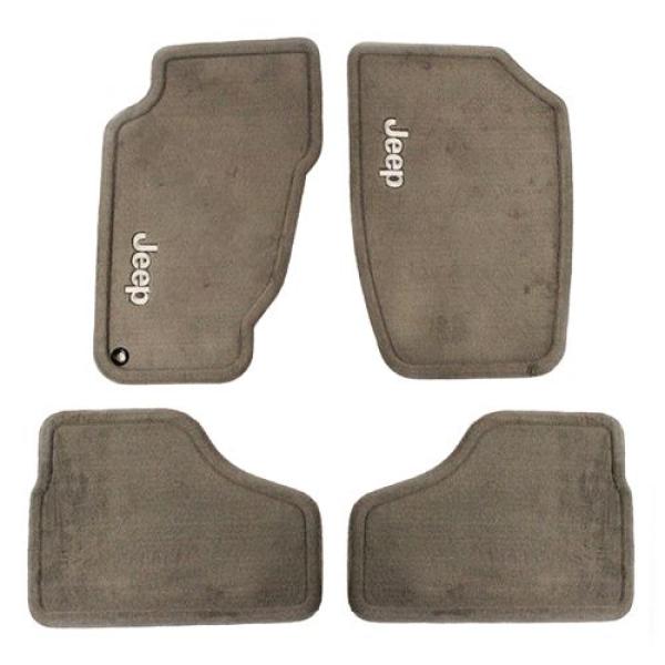 Carpet Floor Mats Set of 4 Dark Taupe 2002-2004 Jeep Liberty KJ