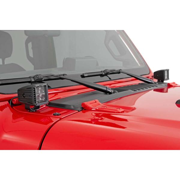 2" Mount LED Light Kit Black Series for Jeep Gladiator JT and Wrangler JL 2018-2025 - Image 2