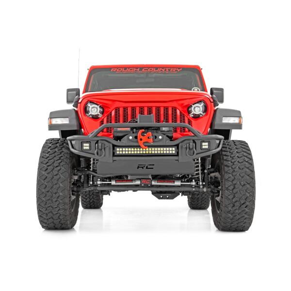 Rough Country Front Winch Bumper Tubular Skid Plate Jeep Gladiator JT/Wrangler JK & JL/Wrangler Unlimited - Image 2