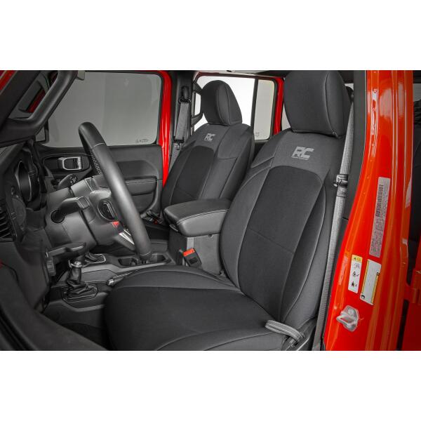 Seat Covers Front and RR No Cup Holder for Jeep Gladiator JT 2020-2023 - Image 2