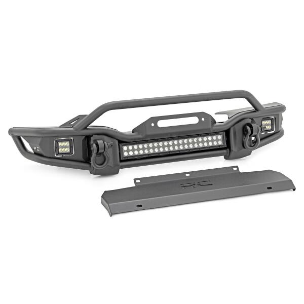 Rough Country Front Winch Bumper Tubular Skid Plate Jeep Gladiator JT/Wrangler JK & JL/Wrangler Unlimited - Image 4