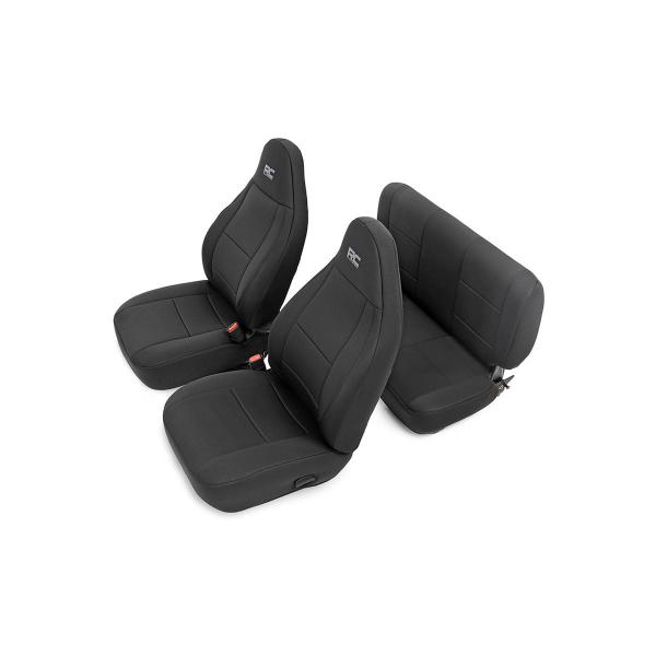 SEAT COVER SET TJ 03-06 BLACK