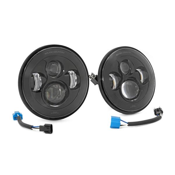 7 Inch Headlight Pair for Jeep Wrangler JK 2007-2018, Wrangler TJ 1997-1906 - Image 5