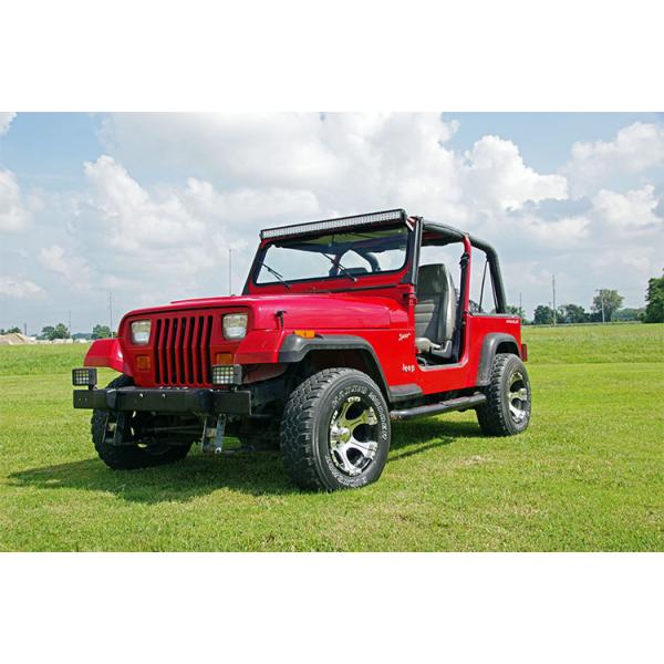 LED Light Mount Upper Windshield 50" Straight for Jeep Wrangler YJ 1987-1995 - Image 4