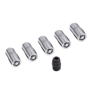 5 piece wheel lock set with key m14-15mm thread