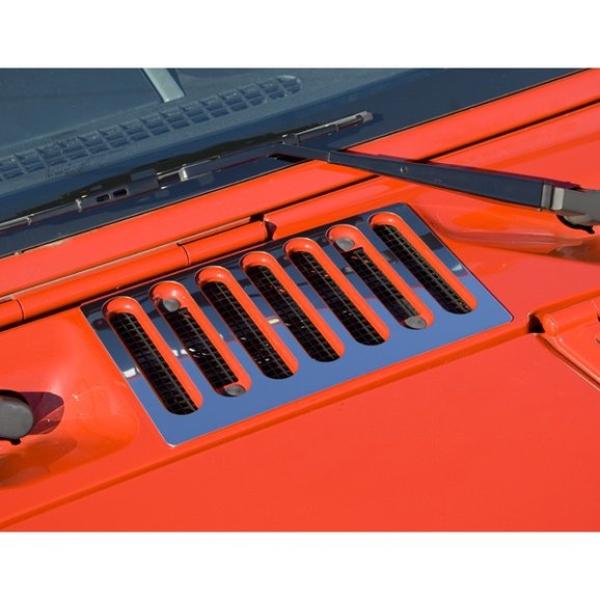HOOD VENT COVER SS JK 07-08