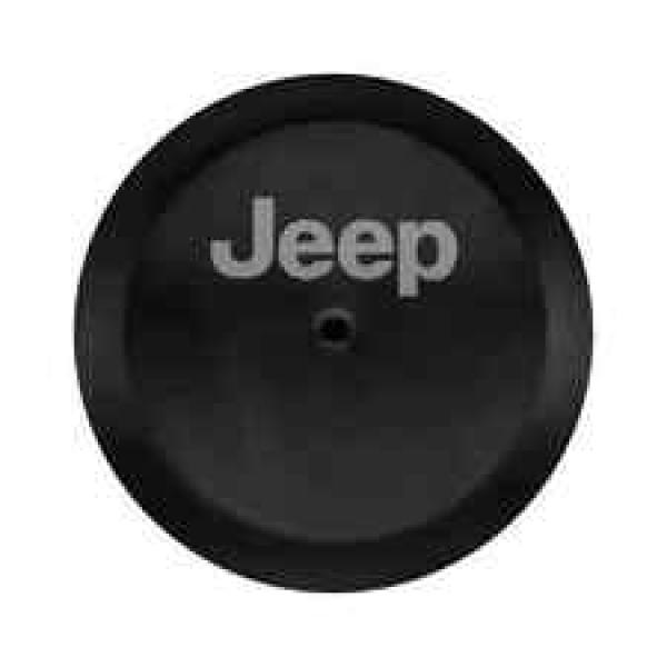 TIRE COVER w/ GRAY JEEP LOGO