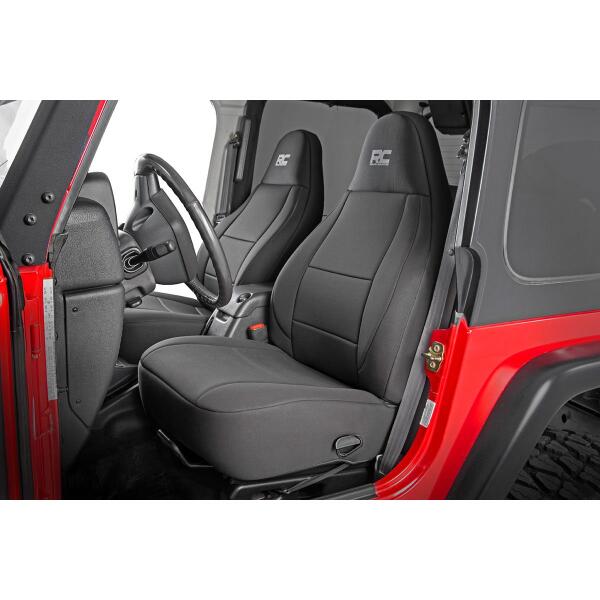 Front and Rear Seat Covers for Jeep Wrangler TJ 2003-2006 - Image 5