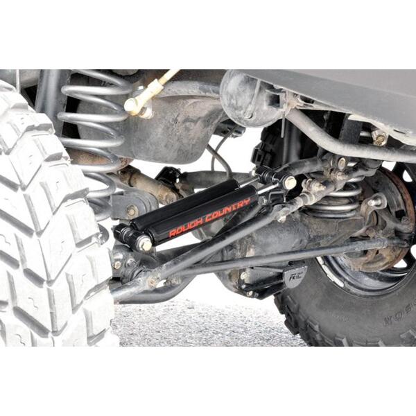 Dual Steering Stabilizer 2.5-6.5 Inch Lift for Jeep Cherokee XJ, Comanche MJ, Wrangler TJ - Image 2