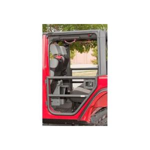 REAR TUBE DOORS PAIR TEXTURED BLACK 2007-2017 JEEP WRANGLER UNLIMITED JK