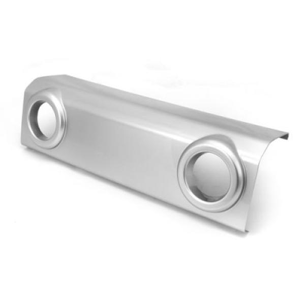 Silver Front Bumper Applique For 2007-2018 Jeep Wrangler JK