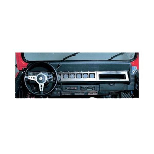 Stainless Steel Dash Overlay for 1987-1995 Jeep Wrangler YJ