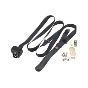 3 Point Seat Belt Retractable Black 1955-1986 Jeep CJ