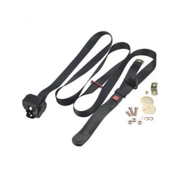 3 Point Seat Belt Retractable Black 1955-1986 Jeep CJ