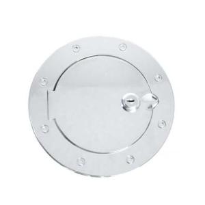 LOCKING FUEL GAS CAP DOOR COVER CHROME 07-16 JEEP WRANGLER JK