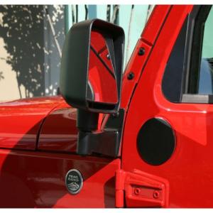MIRROR RELOCATION BRACKETS BLACK 2007-2016 JEEP WRANGLER JK
