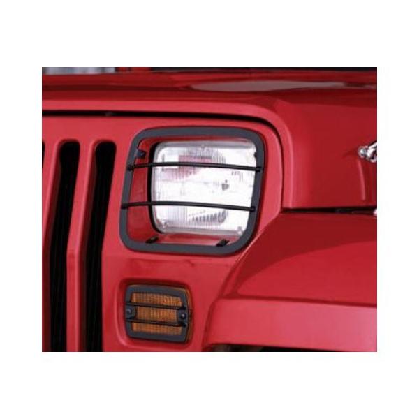 Euro-Style 4pc. Headlight & Turn Signal Kit in Black for 1987-1995 Jeep Wrangler YJ