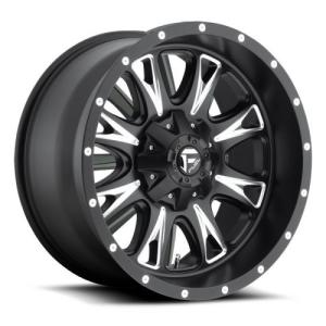 Throttle Series Wheel - 20"x10" - Bolt Pattern 5x4.5" and 5x5"- Backspacing 5" - Offset -12 - Black