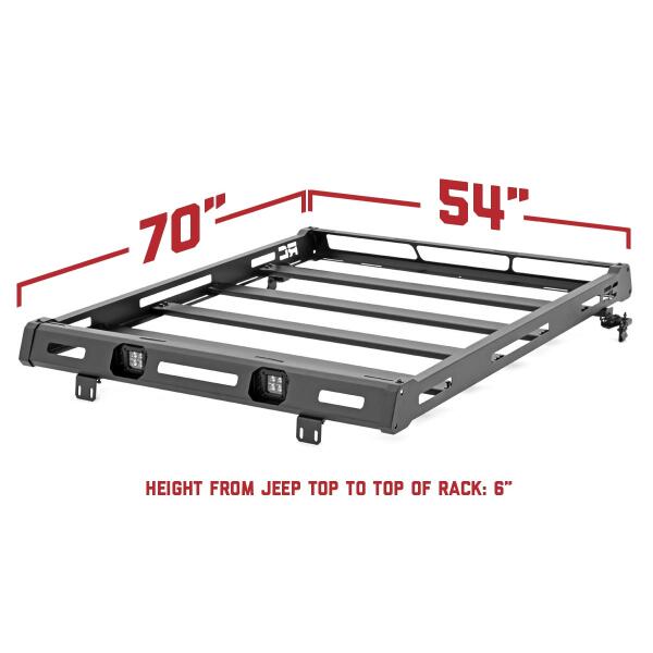 Roof Rack Black Series Lights for Jeep Wrangler JK 2007-2018 - Image 6