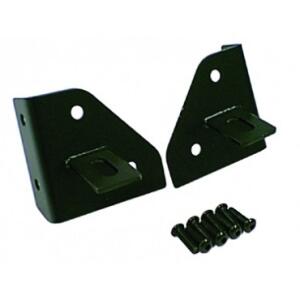 Windshield Hinge Light Brackets BLK For 76-95 CJS, 87-95 Wrangler YJ