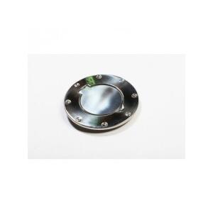 NON-LOCKING GAS CAP DOOR STAINLESS STEEL 97-06 JEEP WRANGLER TJ