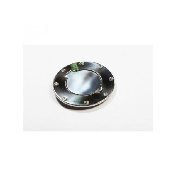 NON-LOCKING GAS CAP DOOR STAINLESS STEEL 97-06 JEEP WRANGLER TJ