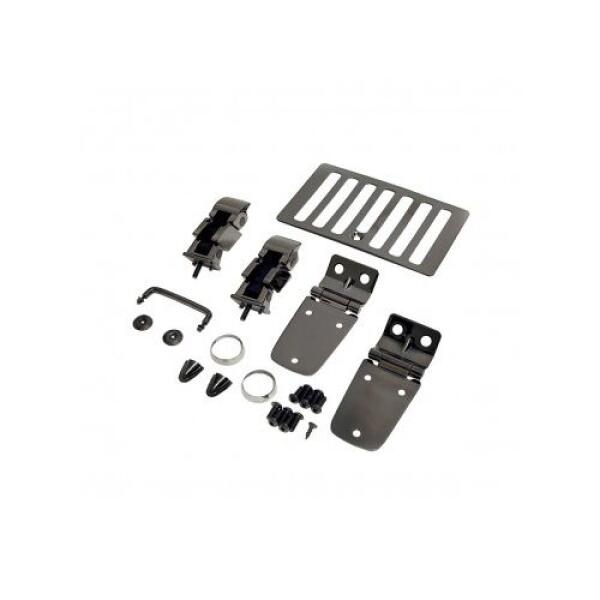 HOOD KIT BLACK & CHROME 98-06 JEEP WRANGLER TJ