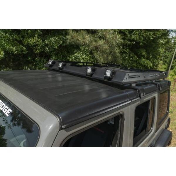 RUGGED RIDGE Roof Rack with Basket; 2018+ Jeep Wrangler JL 4Dr Hardtops