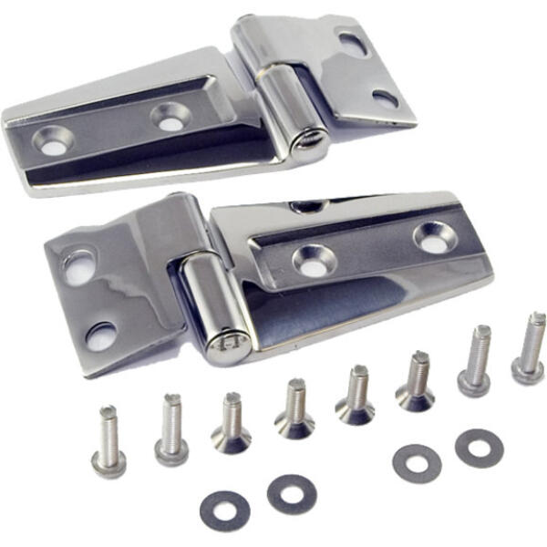 Stainless Steel Hood Hinge Kit for Jeep Wrangler JK 2007-2018