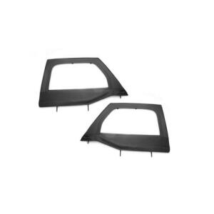 UPPER SOFT DOOR KIT FRONT BLACK DIAMOND 2007-2017 JEEP WRANGLER JK & UNLIMITED