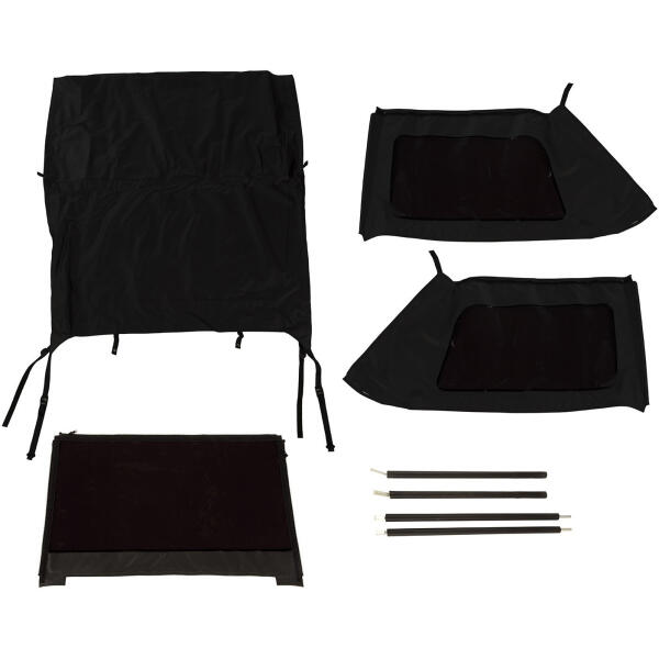 Montana Bowless Soft Top in Black Diamond for Jeep Wrangler JK 2007-2018 2 Door