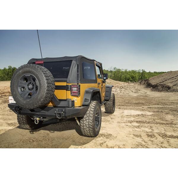 Montana Bowless Soft Top in Black Diamond for Jeep Wrangler JK 2007-2018 2 Door - Image 3