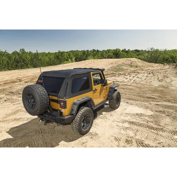 Montana Bowless Soft Top in Black Diamond for Jeep Wrangler JK 2007-2018 2 Door - Image 2