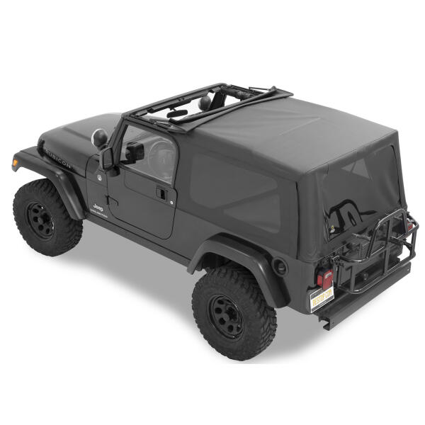 Supertop NX Soft Top with Tinted Windows without Doors in Black diamond for Jeep Wrangler Unlimited TJ 2004-2006 - Image 2