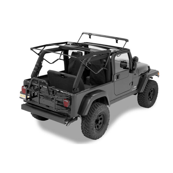 Supertop NX Soft Top with Tinted Windows without Doors in Black diamond for Jeep Wrangler Unlimited TJ 2004-2006 - Image 5