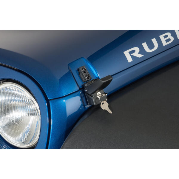 Locking Hood Catch Set in Black for Jeep Wrangler JK 2007-2018 - Image 2